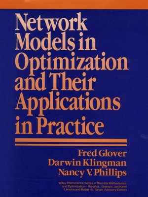 cover image of Network Models in Optimization and Their Applications in Practice
